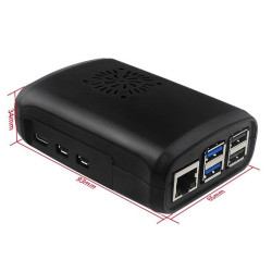 ABS Case with PWM Fan and Heatsinks for Raspberry Pi 5